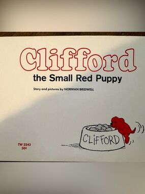 1972 First Printing Clifford the Small Red Puppy by Norman Bridwell
